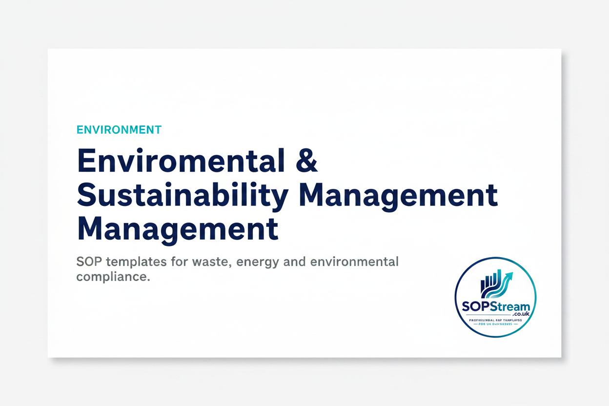 Environmental & Sustainability Management