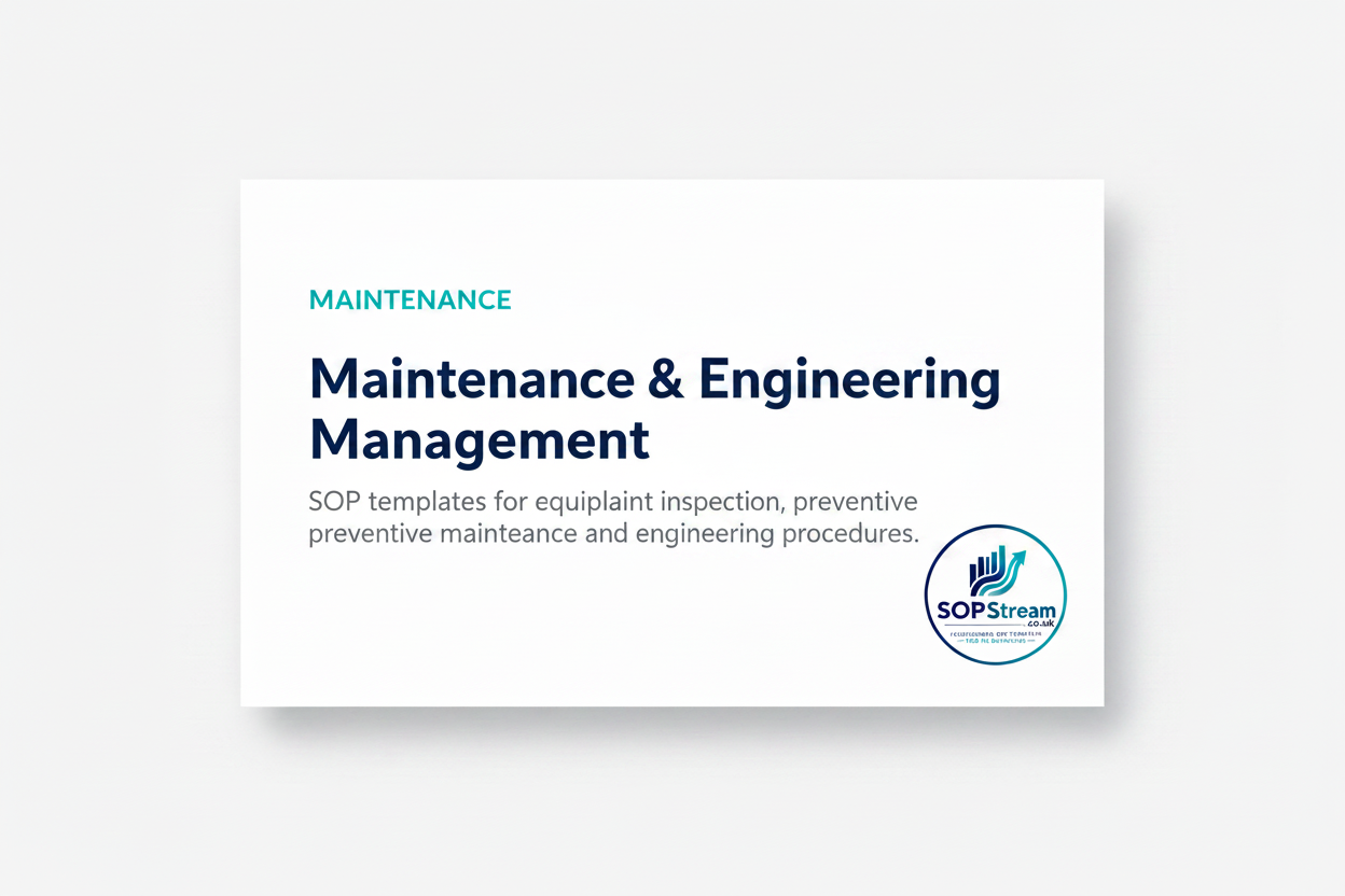 Maintenance & Engineering Management