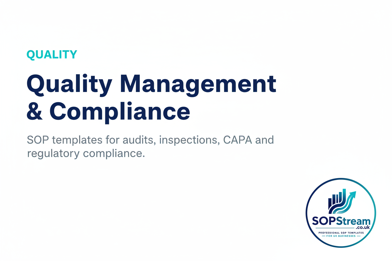 Quality Management & Compliance