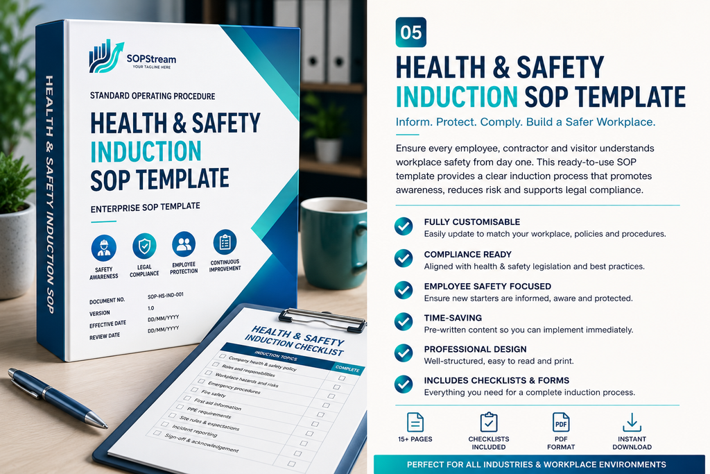 Health & Safety Incident Reporting SOP template — editable Microsoft Word document