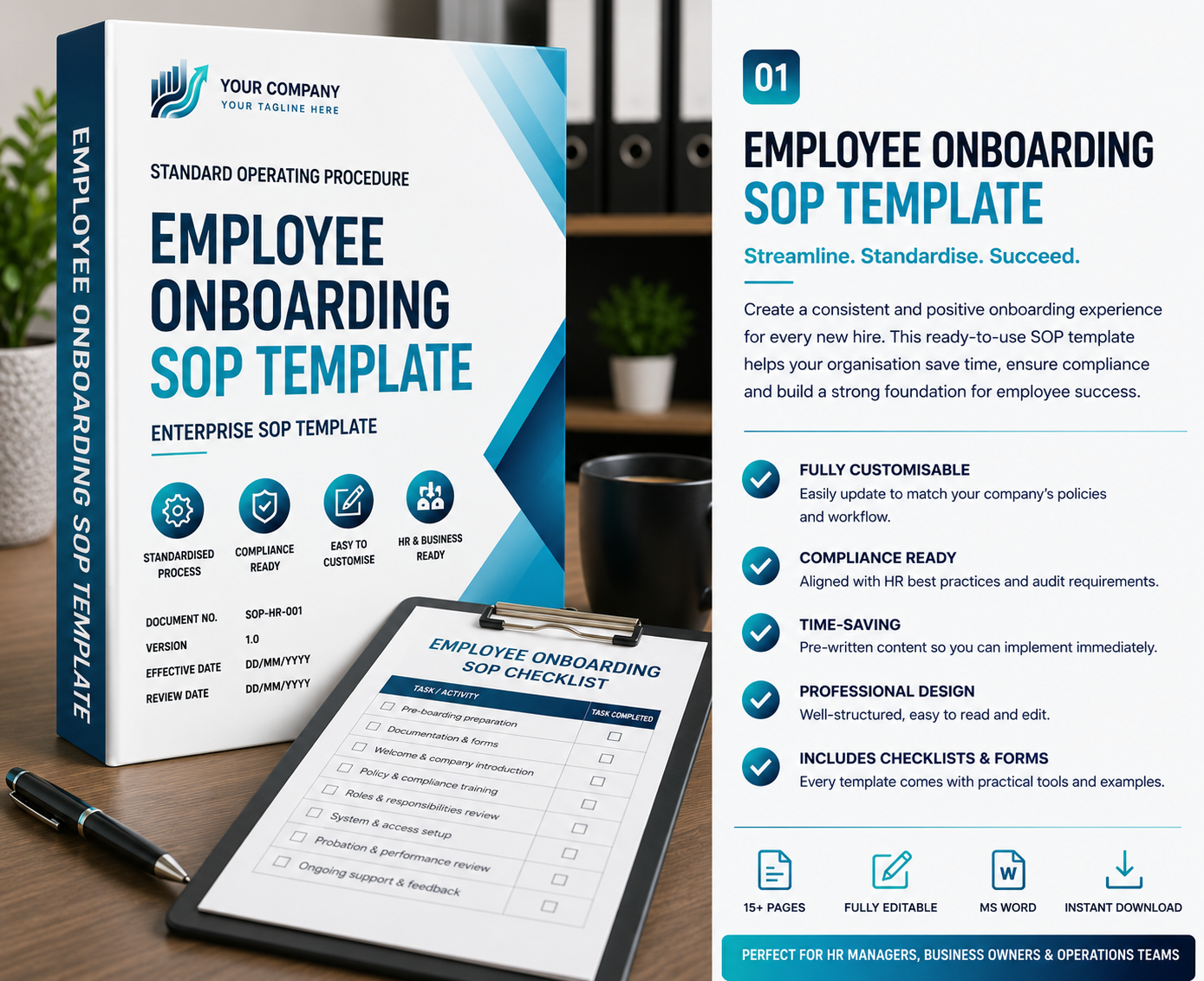 Employee Onboarding SOP Template | Enterprise HR Process Manual