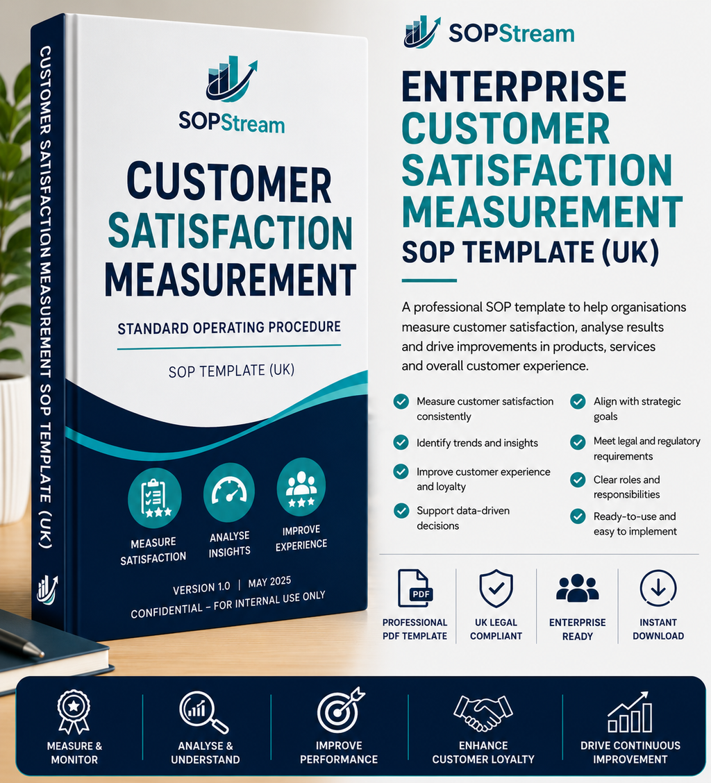 Customer Satisfaction Measurement SOP template — editable Microsoft Word document