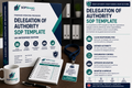 Delegation of Authority SOP Template | UK Enterprise Edition | Approval Limits, Decision Control & Business Governance Procedure UK editable SOP template