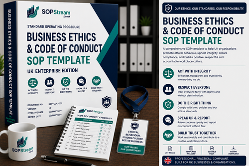 Business Ethics & Code of Conduct SOP template — editable Microsoft Word document