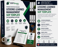 Lessons Learned Management SOP Template | UK Enterprise Edition | Knowledge Capture, Improvement Actions & Organisational Learning Procedure UK editable SOP template
