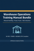 Warehouse Operations Training Manual Bundle (Manual Handling, Pump Trucks, & H&S Induction)⁠