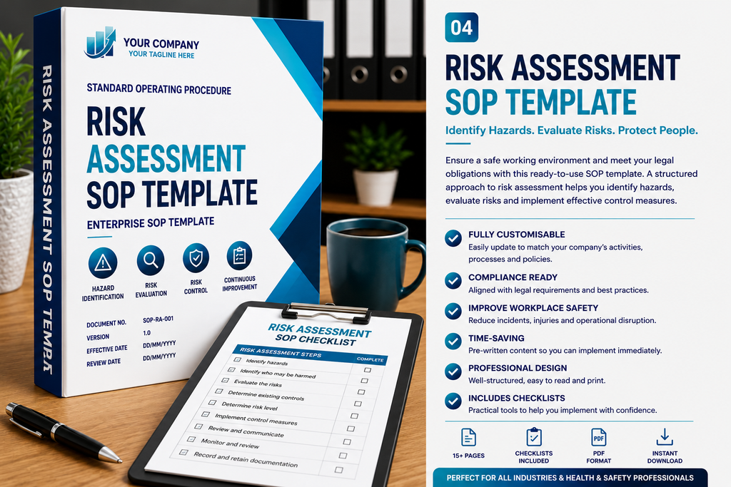 Risk Assessment SOP template — editable Microsoft Word document