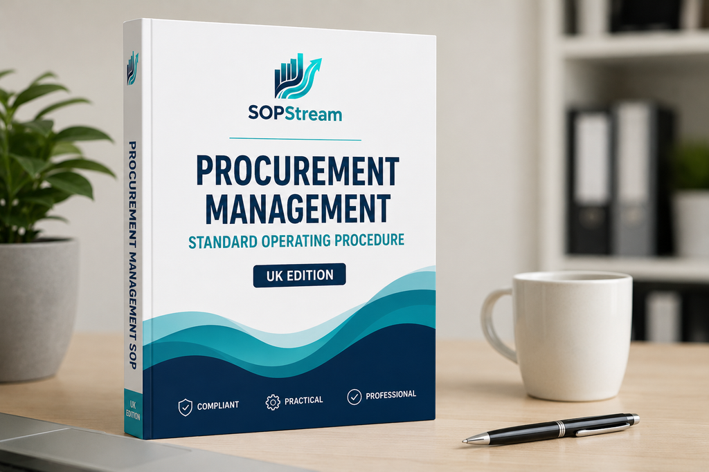 Procurement Management SOP template — editable Microsoft Word document